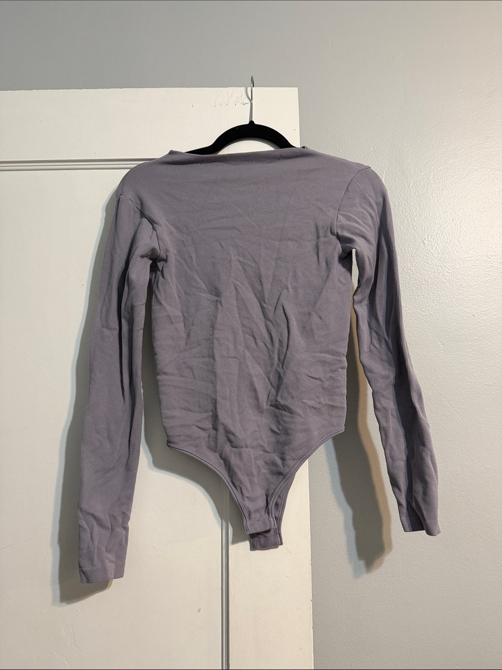 Long Sleeve Lavender One-Piece Bodysuit